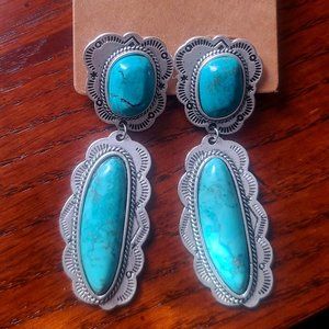 Turquoise Earrings Western